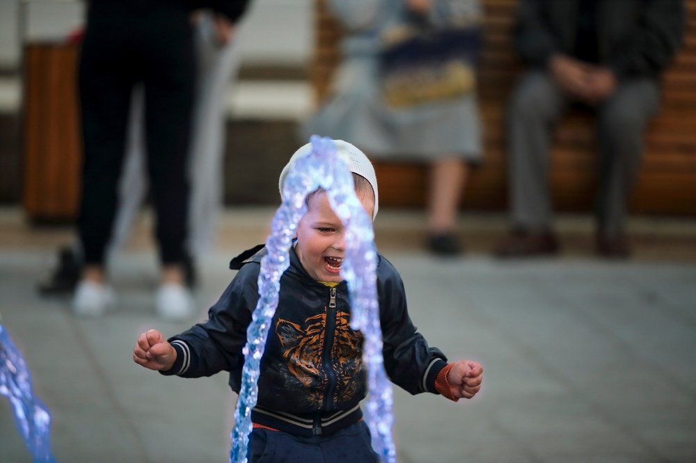 Радость от фонтана.