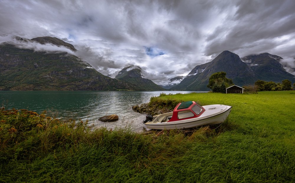 На лодке по фьордам Норвегии