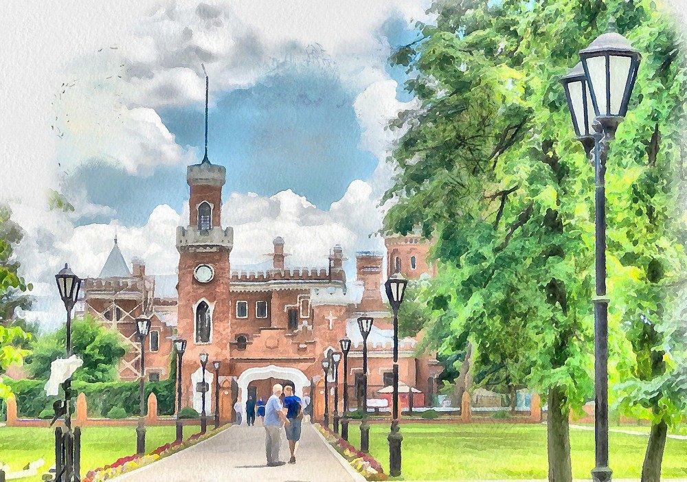 направляясь в имение