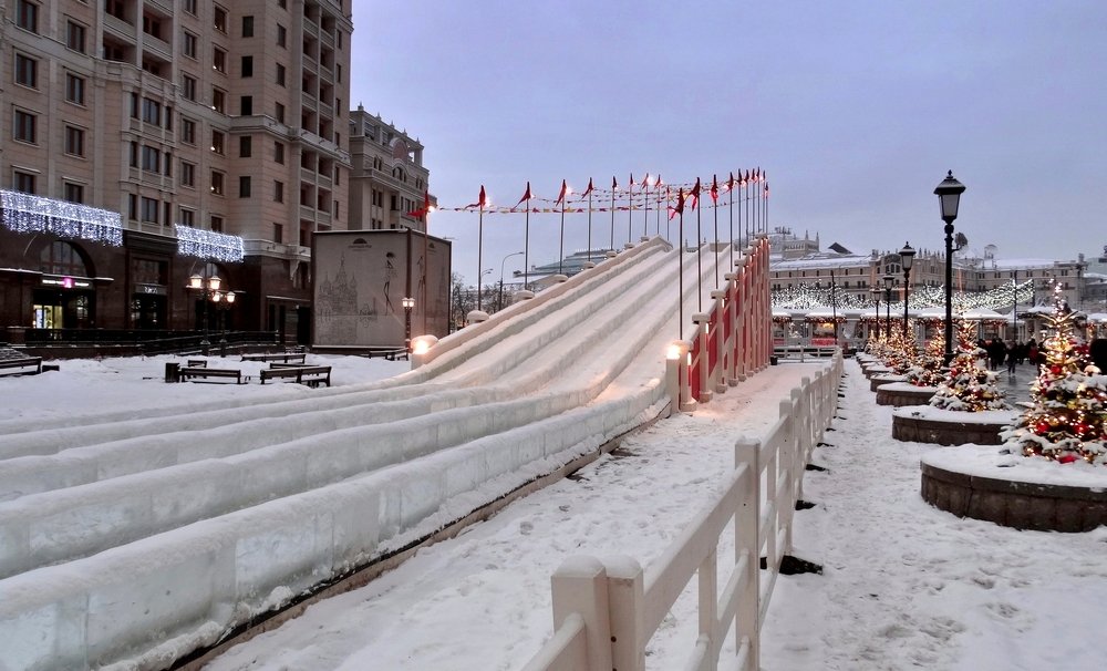 Москва зимним утром