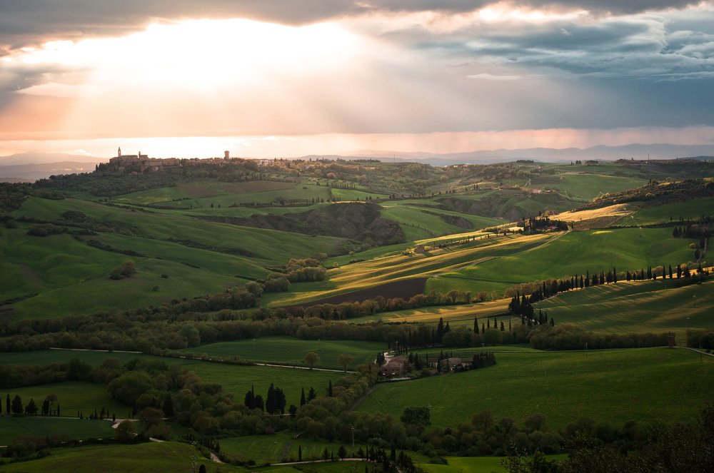Light over Pienza