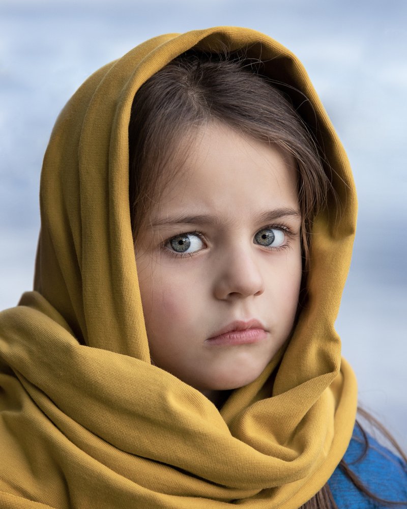 Girl in a yellow scarf