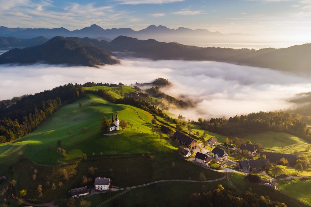 Above the Slovenian hills