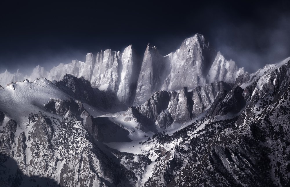 Mt Whitney after the snow storm