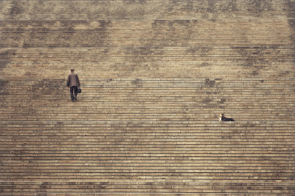 ...weekdays on the stairs...