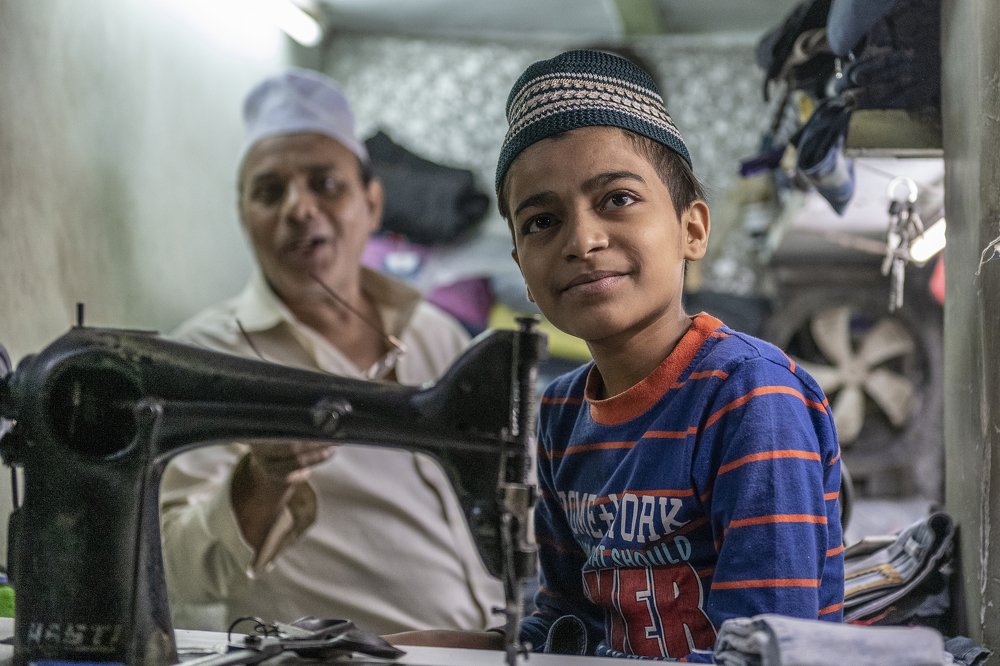 Work with father in Delhi