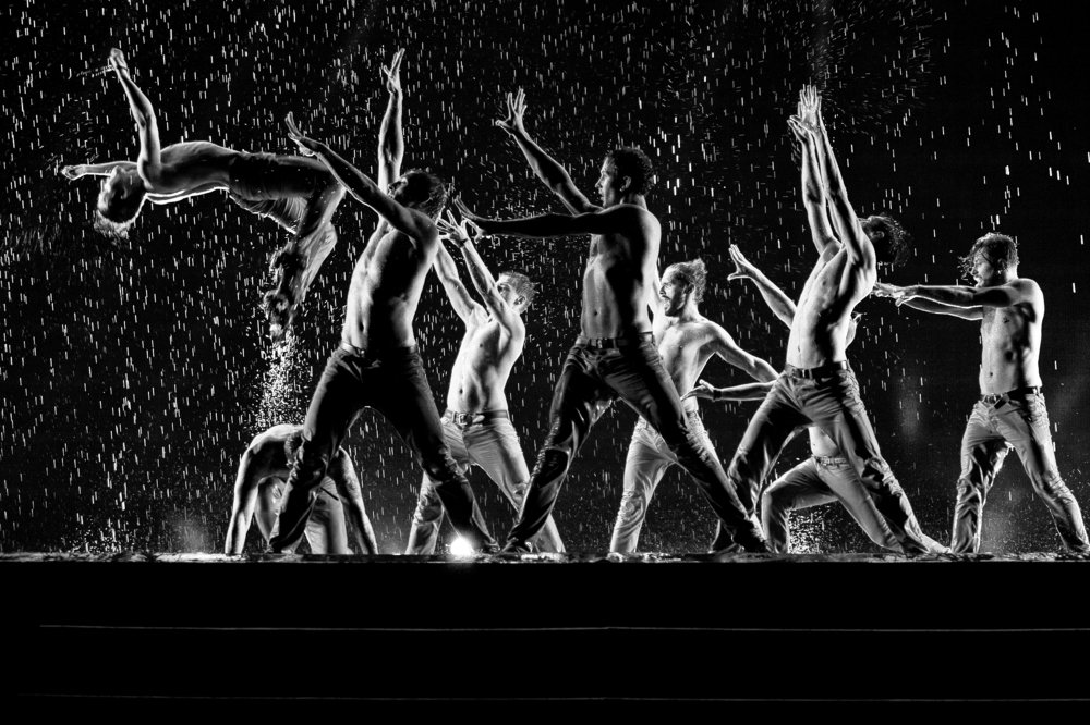 Шоу под дождем