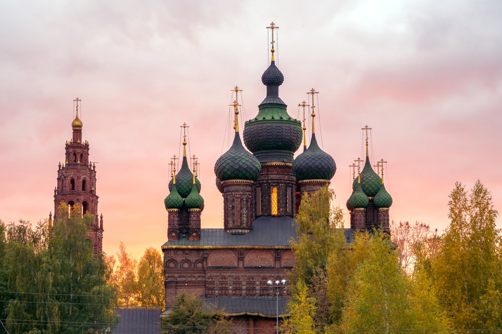 Купола на закате