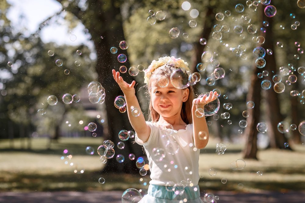 Мыльные пузыри.