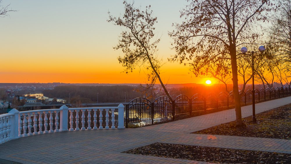 Закат солнца.