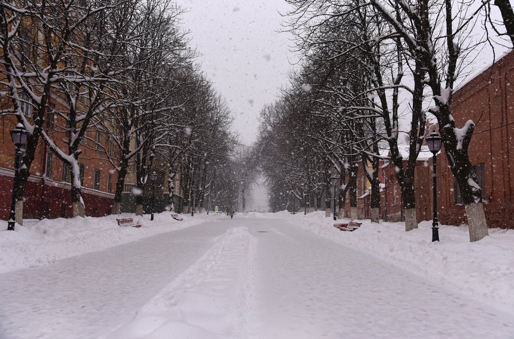 Снег повалил