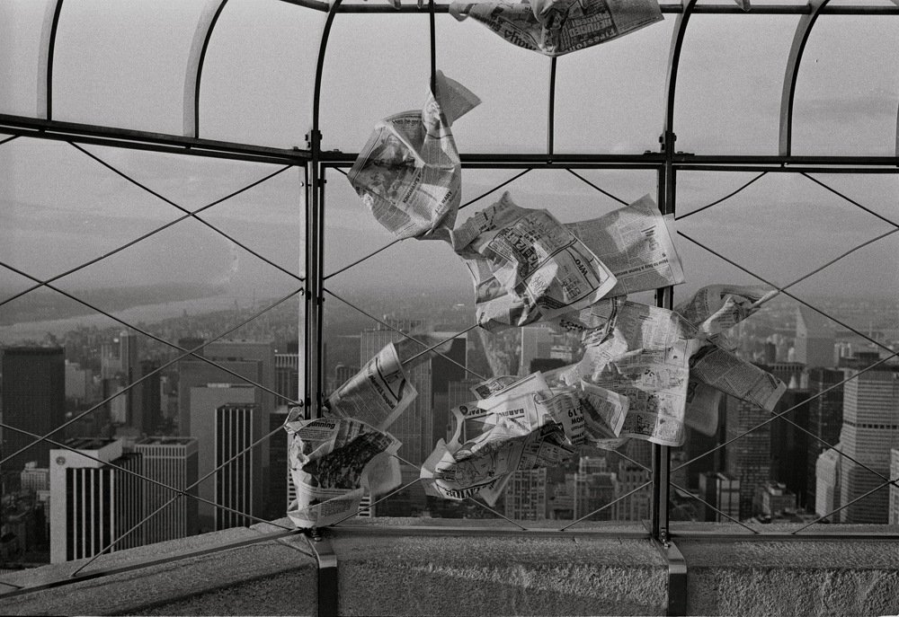 Wind on Empire State Building New York