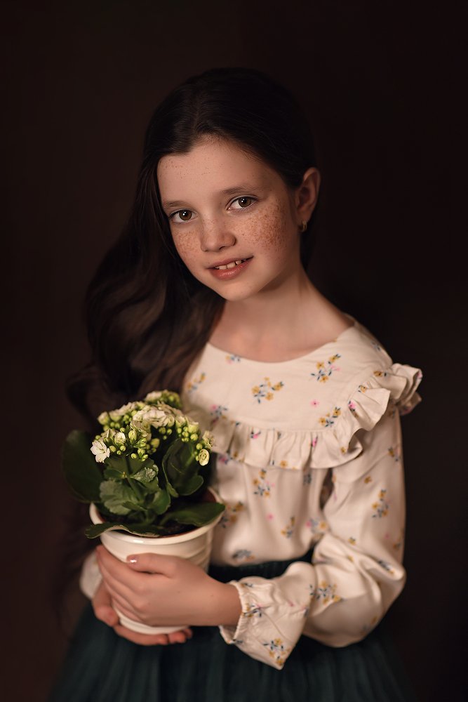 Маленькая цветочница.