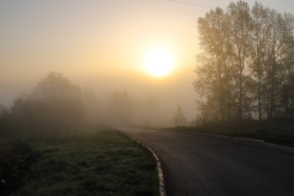 Утро туманное.