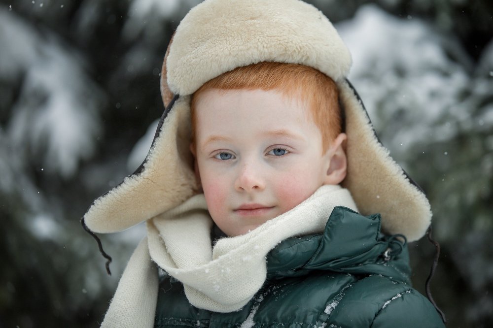 Огонек зимой.