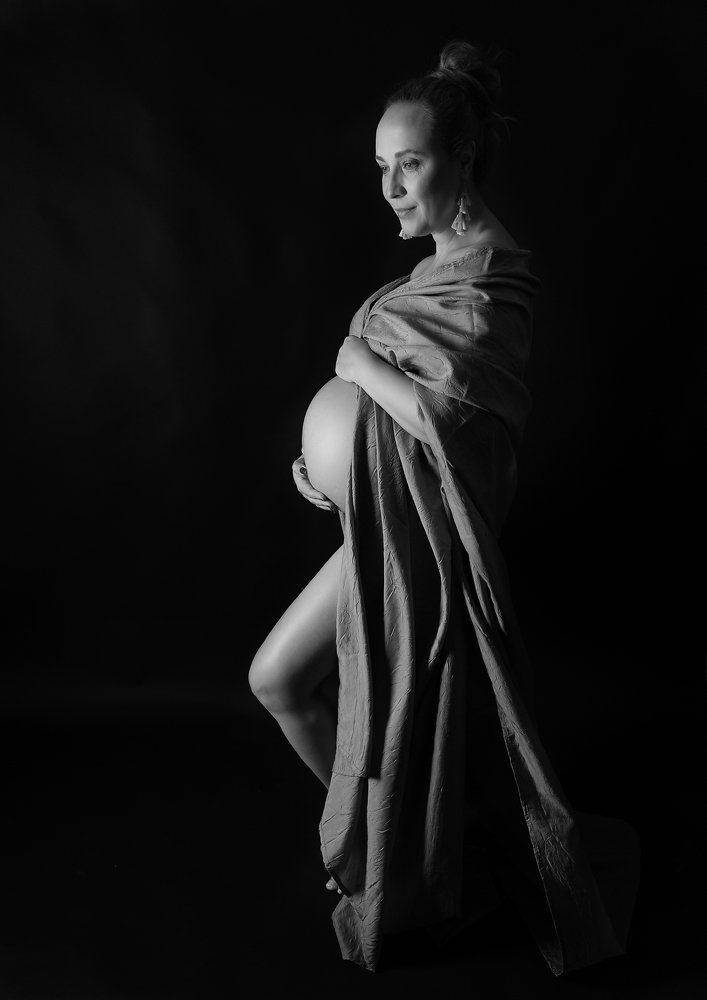 Waiting for her third child