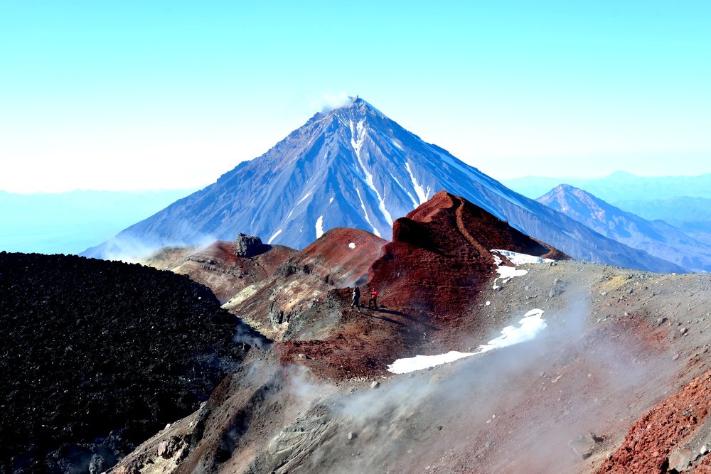 В кратере Авачинского вулкана