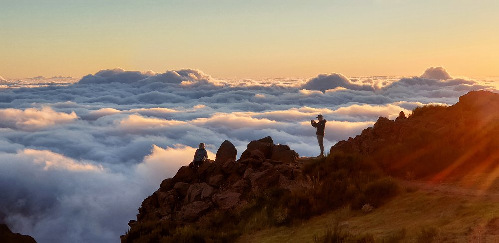Восход на Пику ду Ариэйро(Pico do Arieiro),остров  Мадейра.