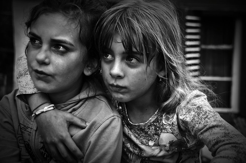 Gypsy children in Romania