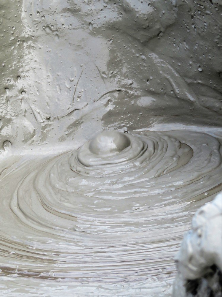 Boiling mud