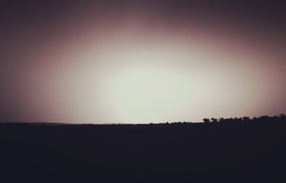 Вспышка молнии ночью!