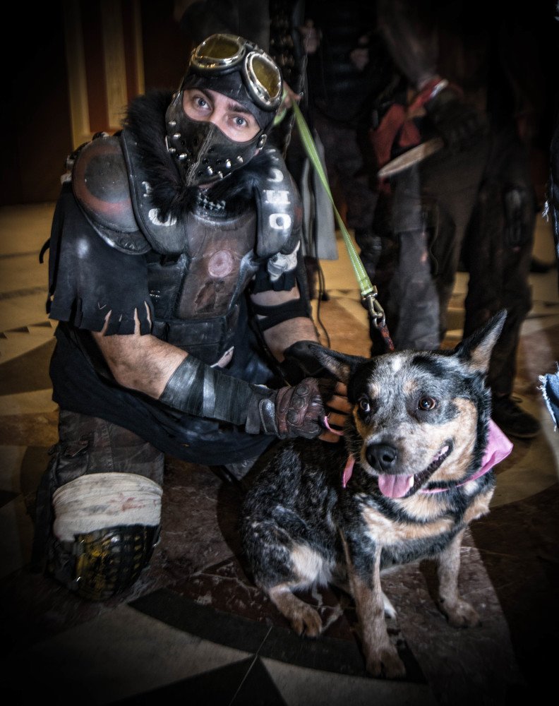 С Вербой, собакой из второго Безумного Макса