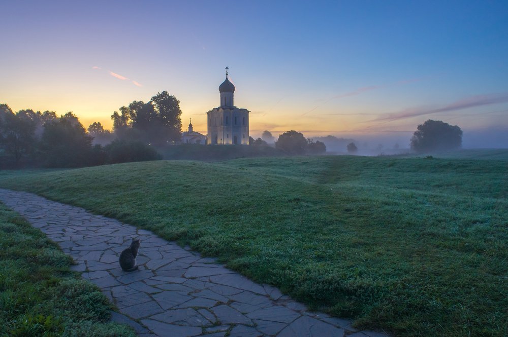 В тихом созерцании рассвета.