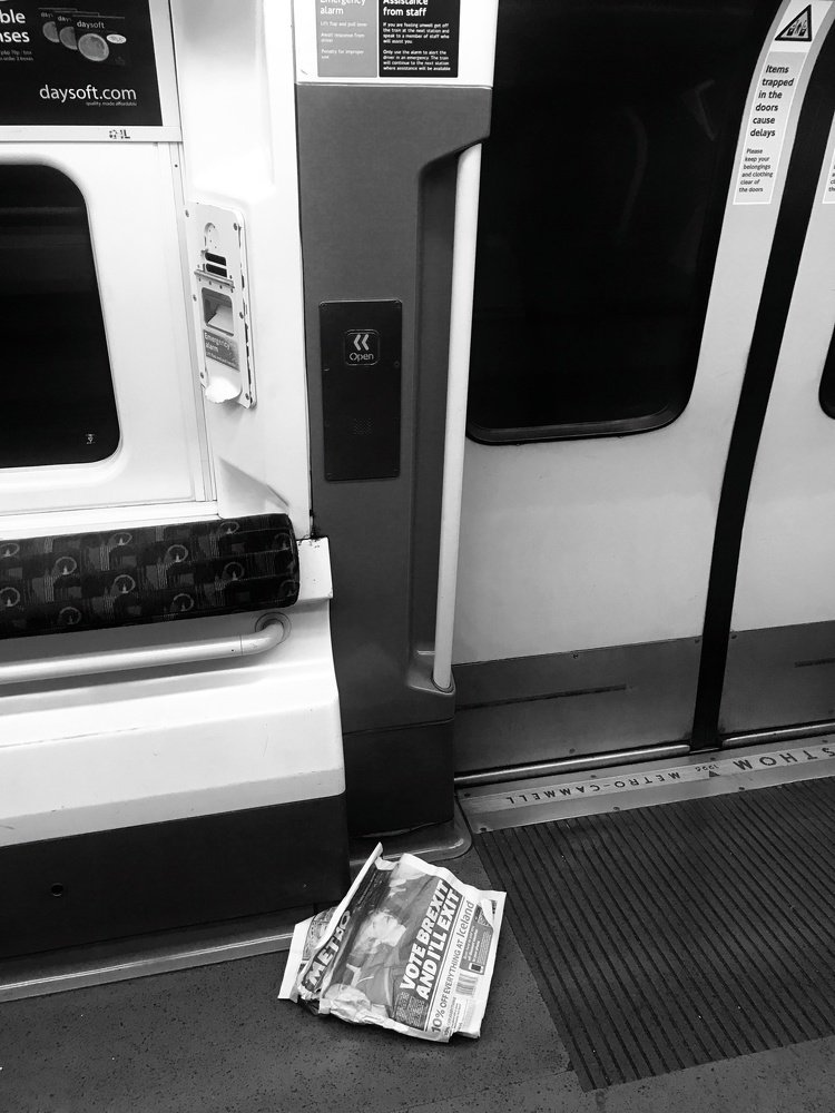 Brexit on subway
