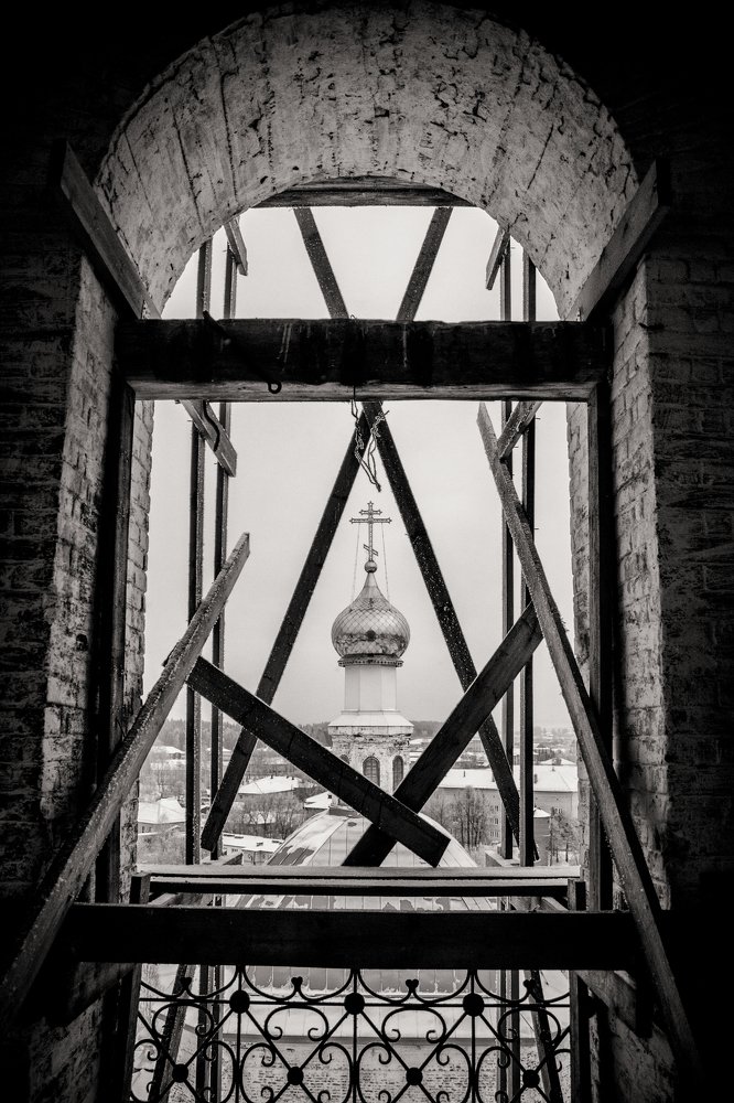 На реставрируемой колокольне