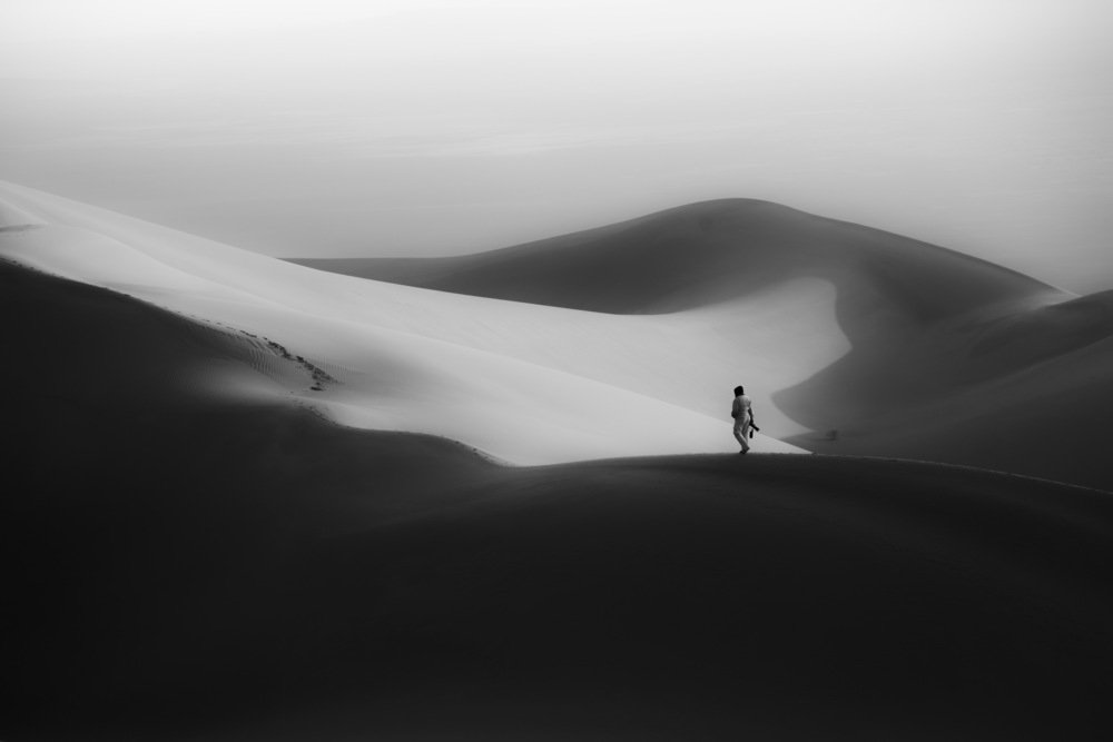 Walk in desert