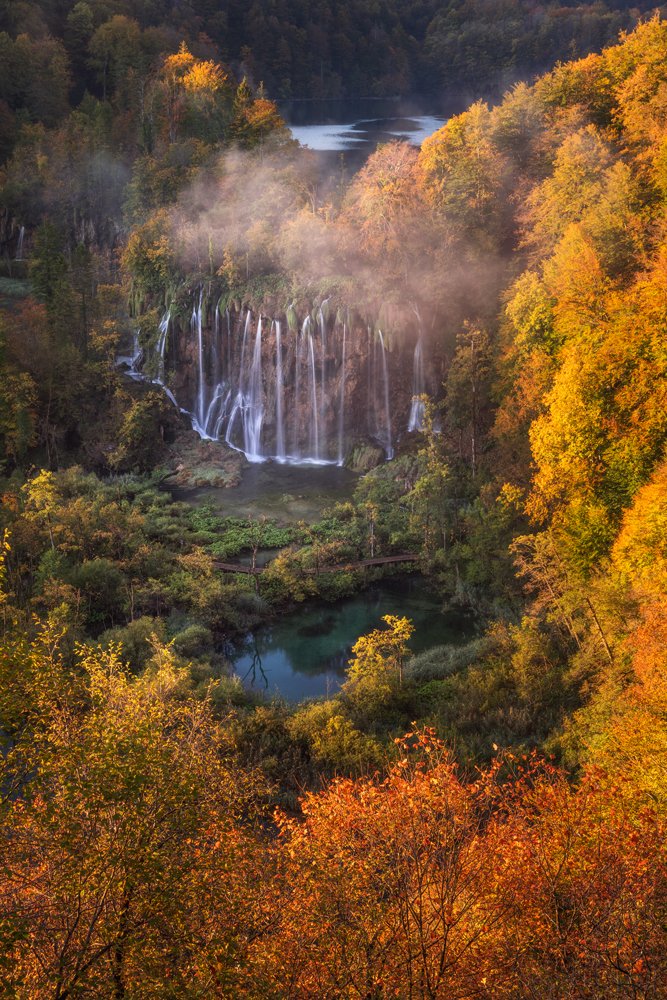 Туман на Плитвицких озерах