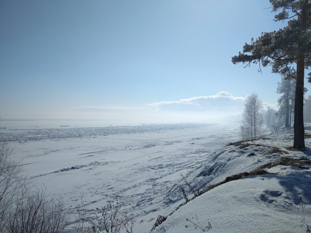 На берегу Енисея