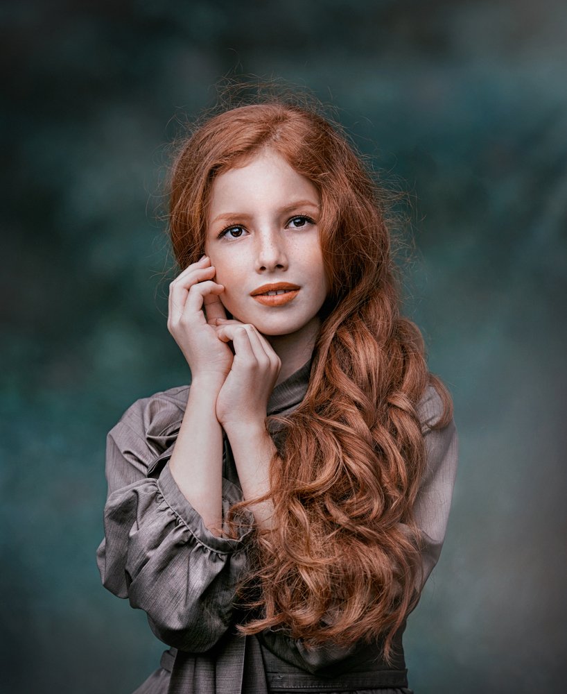 Волосы цвета осени