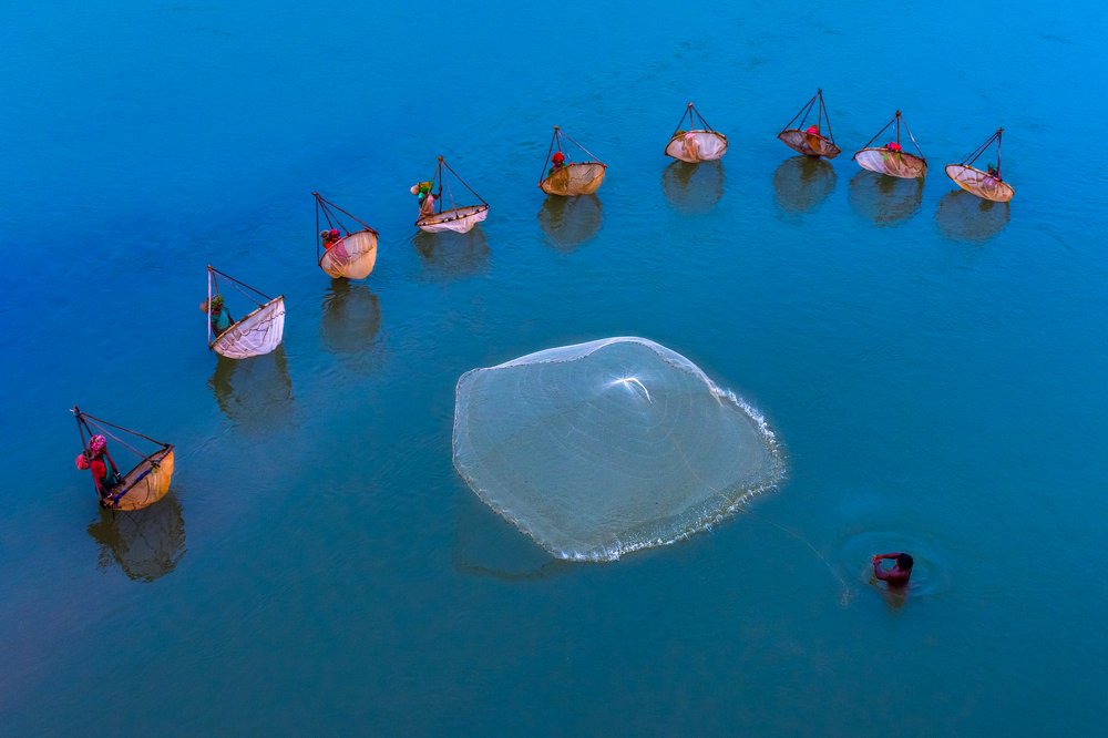 Fishing At Blue Hour