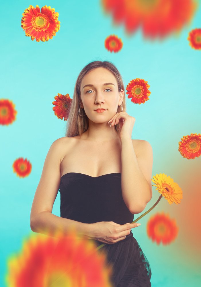 Alice in the country of flowers