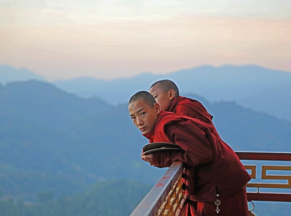 Утро в монастыре.