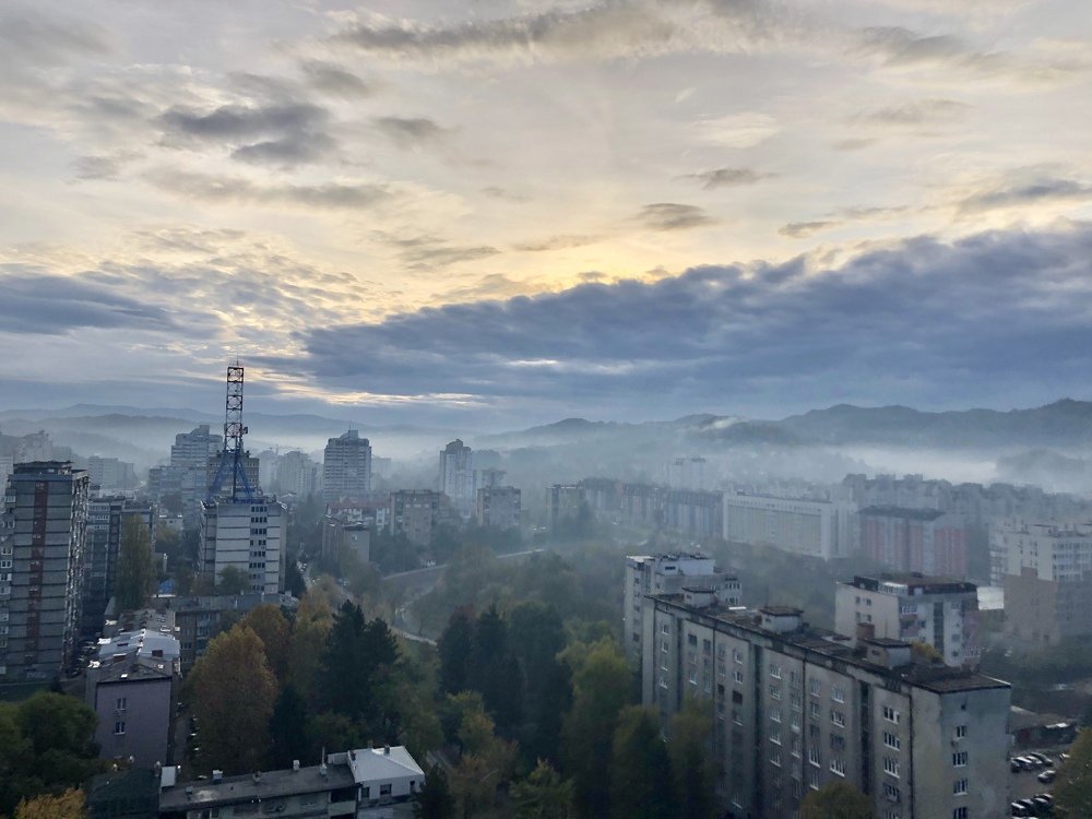 Urban landscape from the top