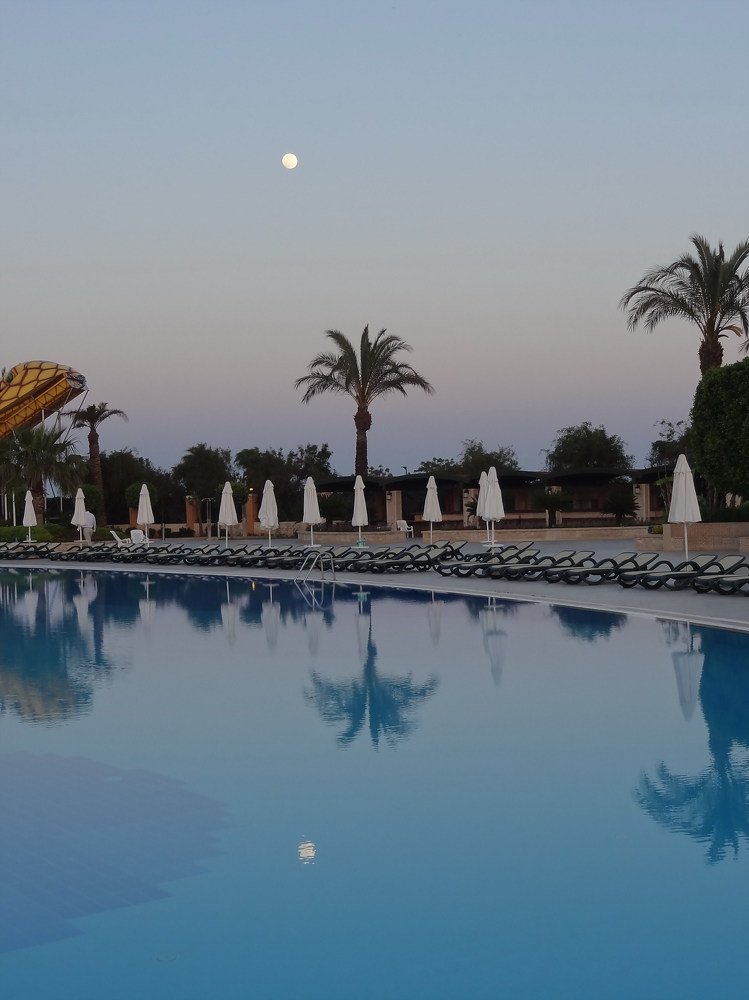 Предрассветная Луна.