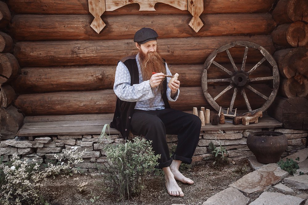 В гостях у дедушки