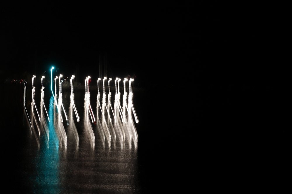Silhouettes on Leman lake