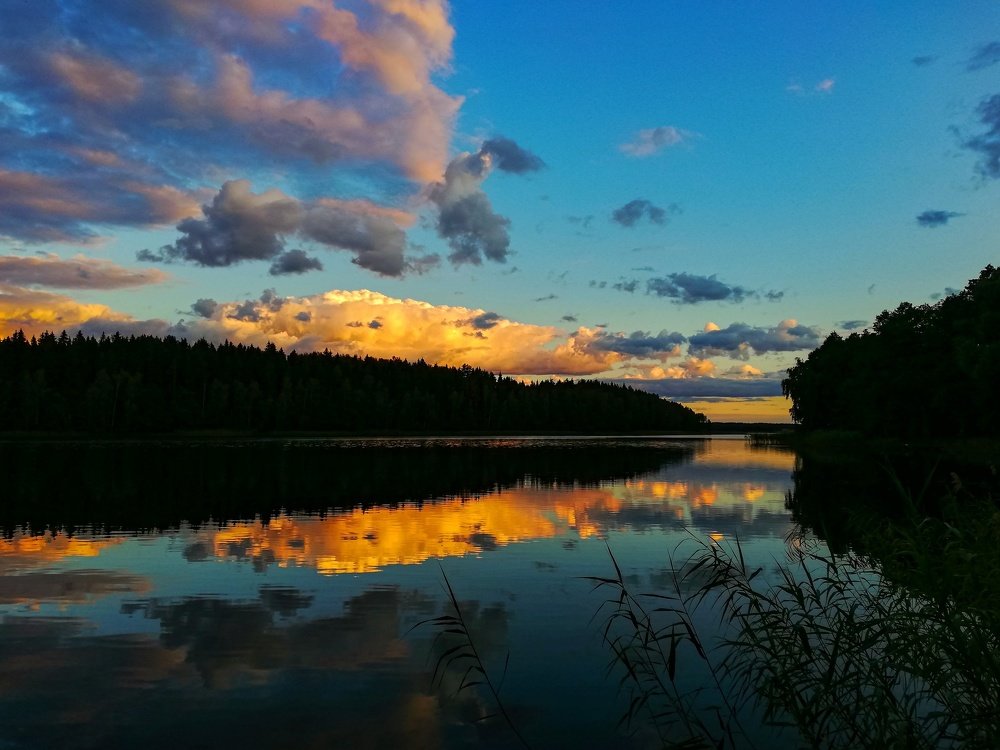Закат на Браславских озерах