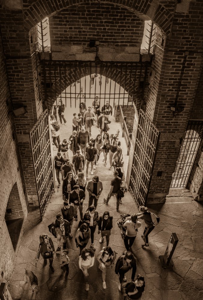 The gates of the Sforza Castle