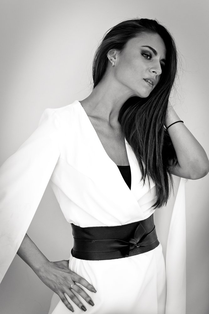 Черно-белый портрет