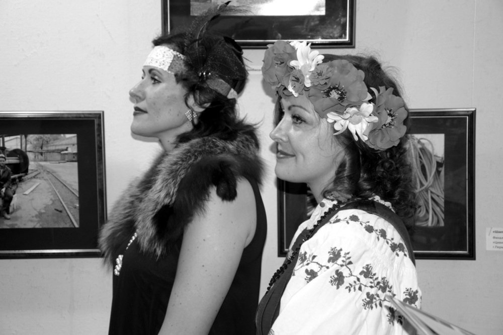 На выставке