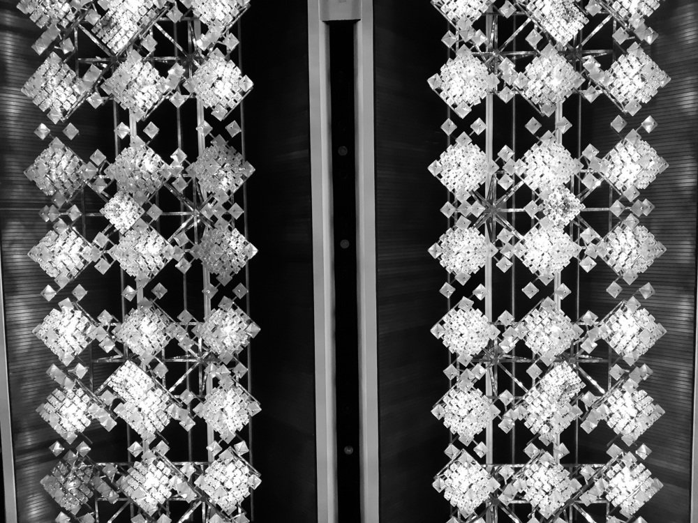 chandelier in the palace of culture