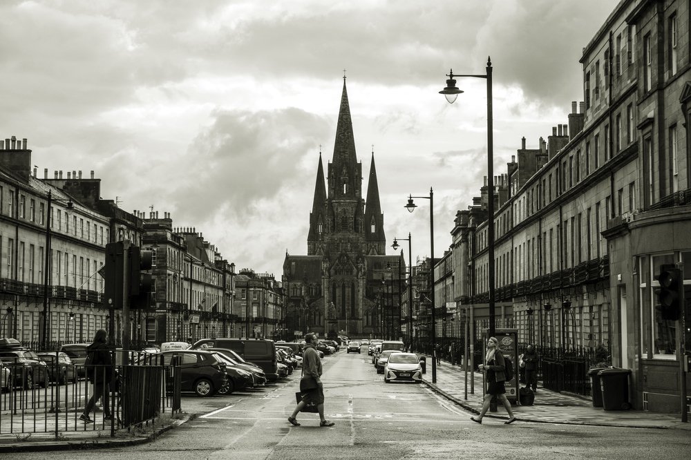 Busy day in Edinburgh