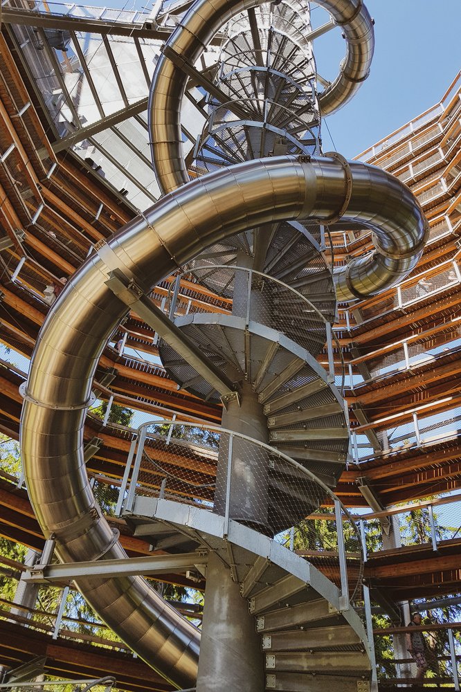 Тропа в кронах деревьев, НП Крконоше