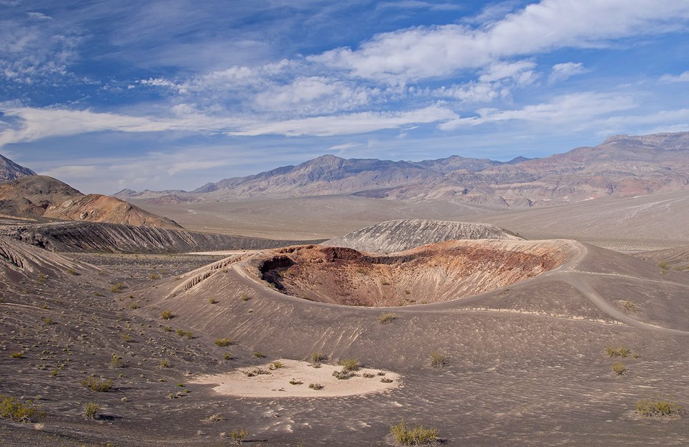 The Little Hebe crater, Death valley, California.