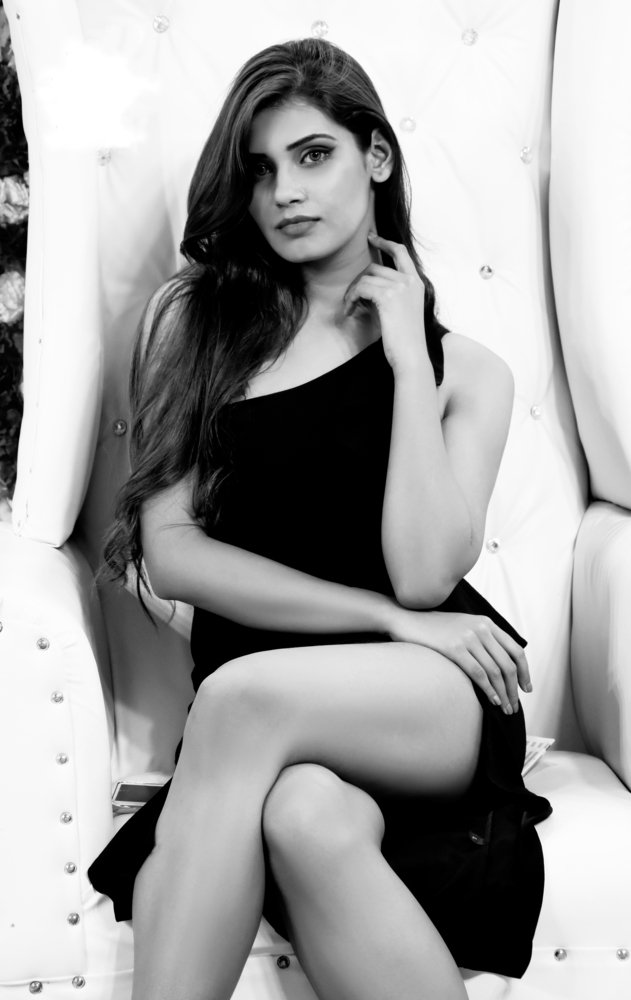 Black & White Female Portrait