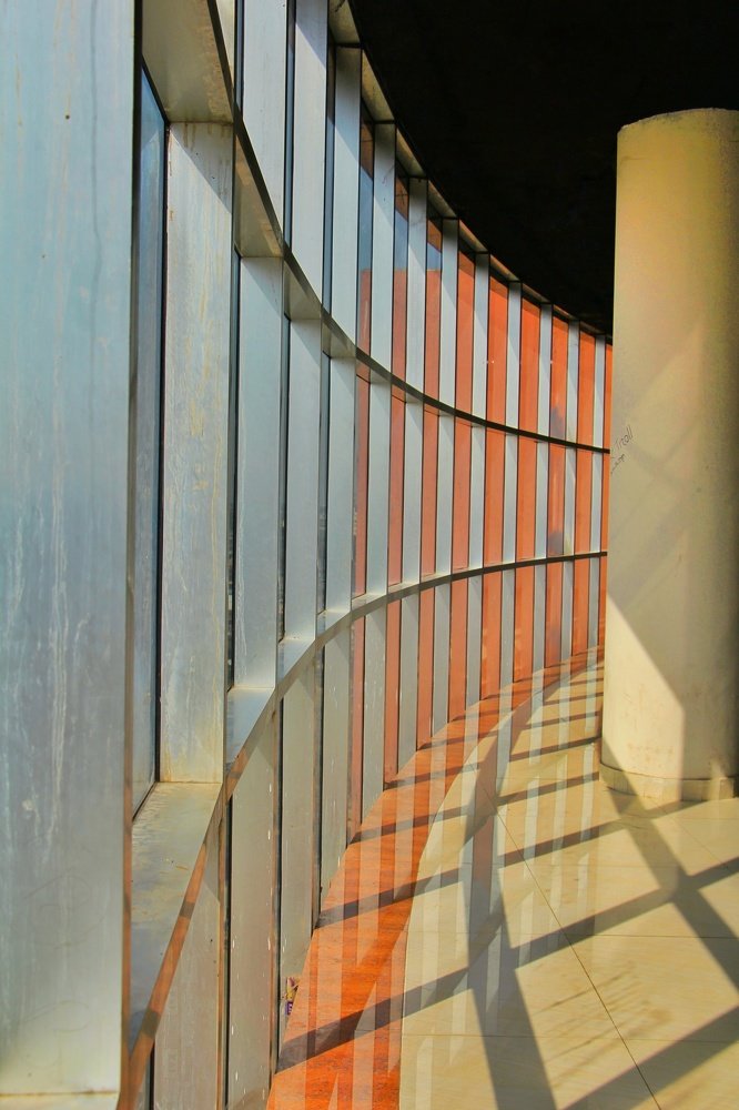 The walls of the glass